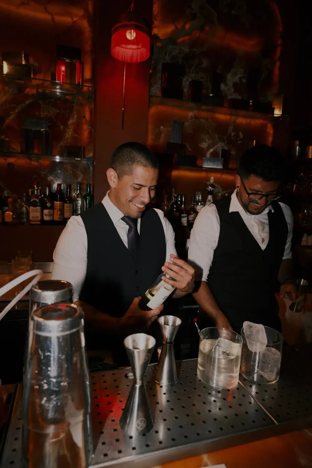 Patara bartenders at work behind the bar